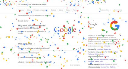 Google cumple, hoy, 25 años desde su creación