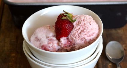 Receta: prepara el mejor Helado de frutilla y el más saludable