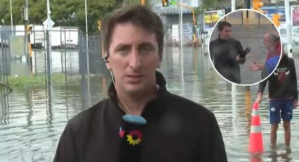 Un periodista de TN rescató a un hombre en plena inundación y se transformó en héroe