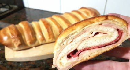 Te damos la receta para hacer el más rico pan casero relleno de jamón y queso