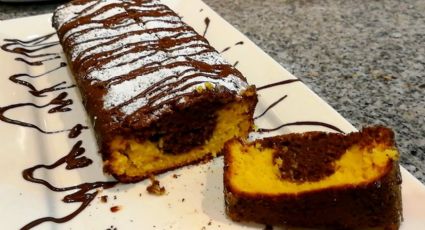 Te damos la receta para que puedas hacer budín de mandarina marmolado, un clásico de la repostería