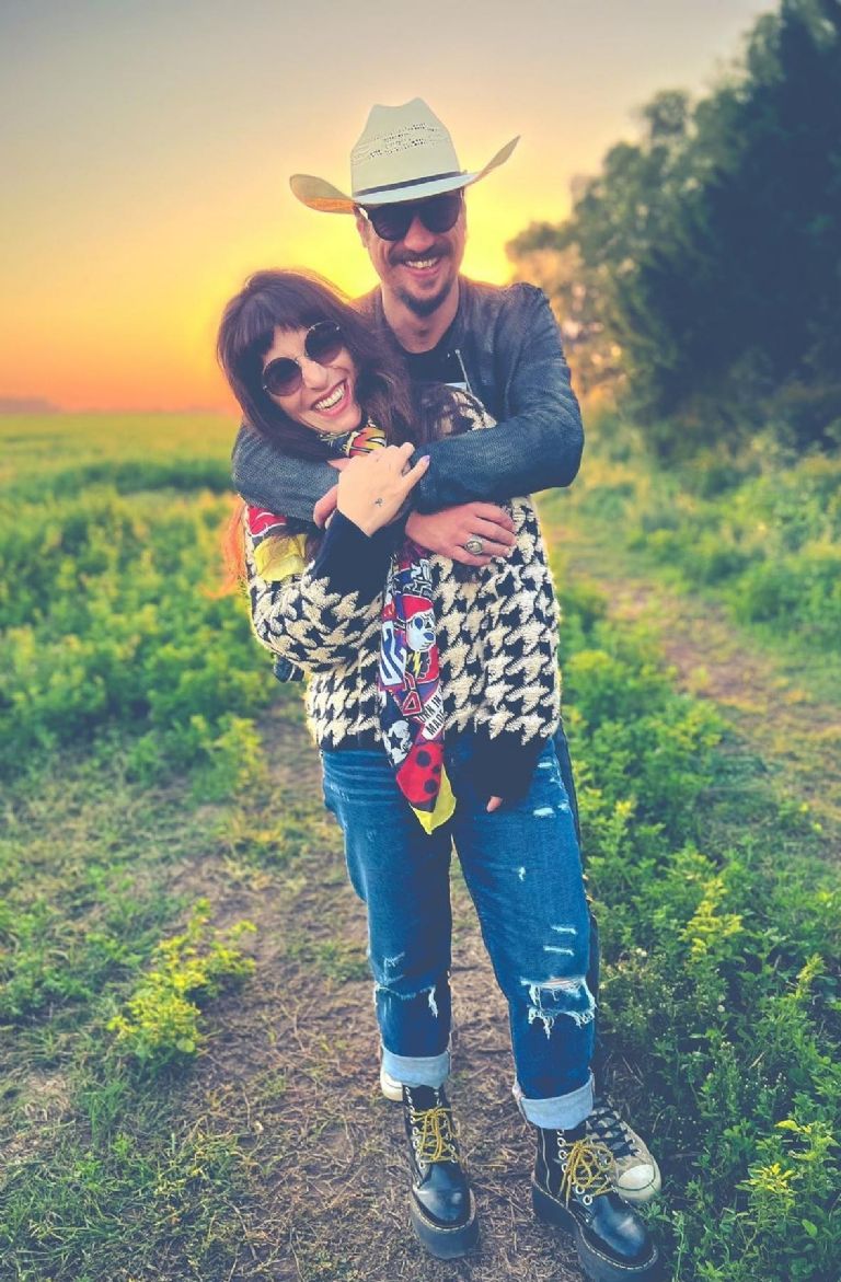 Gianinna Maradona y Daniel Osvaldo. Fuente: (Instagram).