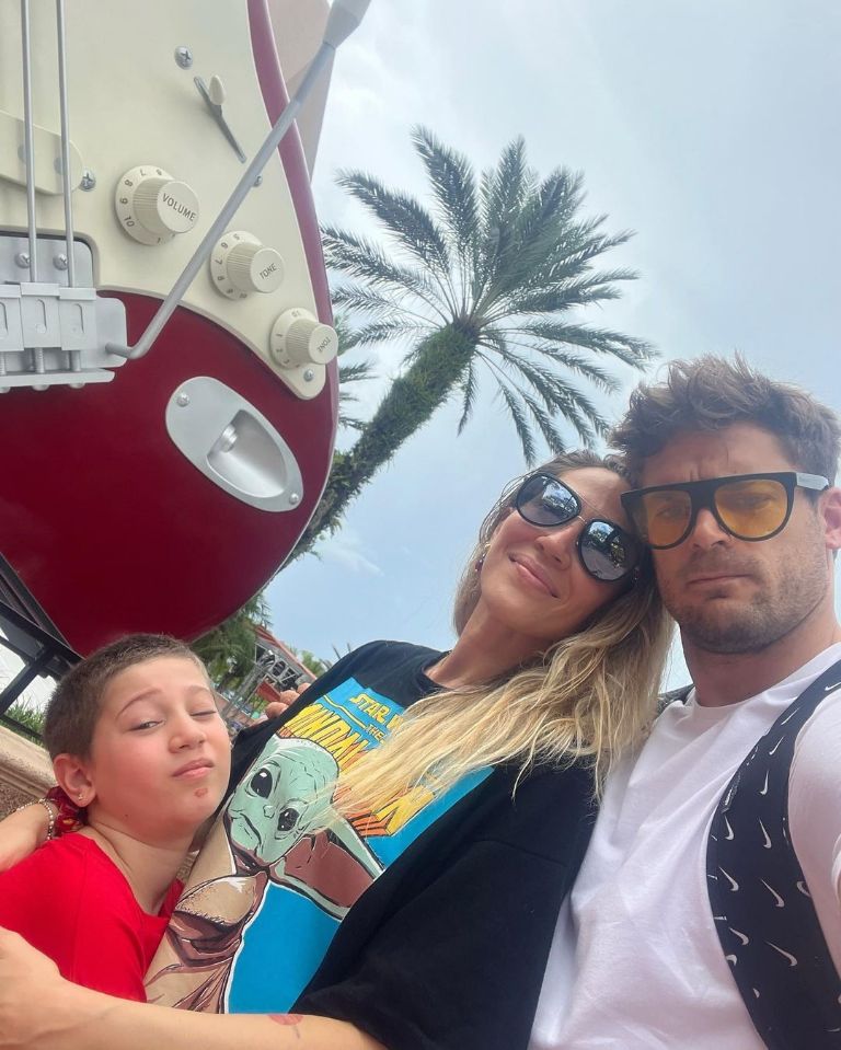 Jimena Barón, Momo y Matías Palleiro. Fuente: (Instagram).