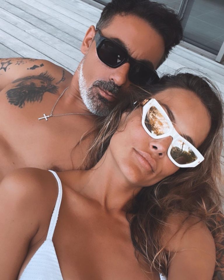 Natalia Borges y el Pocho Lavezzi. Fuente: (Instagram).