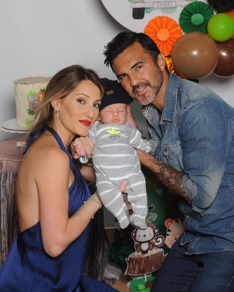 Mica Viciconte, Fabián y Luca Cubero. Fuente: (Instagram).