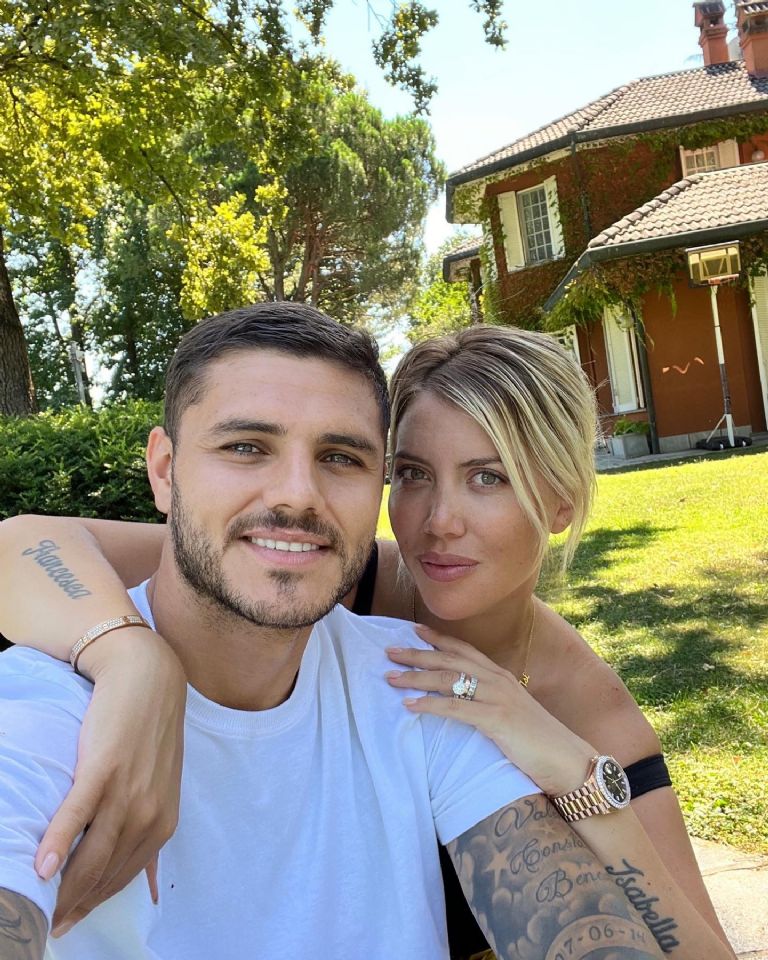 Wanda Nara y Mauro Icardi. Fuente: (Instagram).
